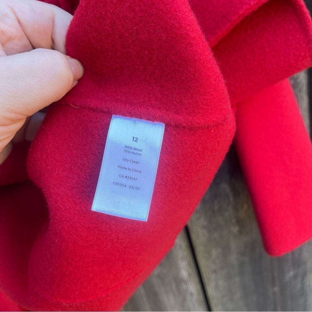 Talbots / Red Wool Jacket / Single Button / Women… - image 4